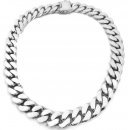 Silver Curb Chain Necklace 20mm 55-60cm 600-660g